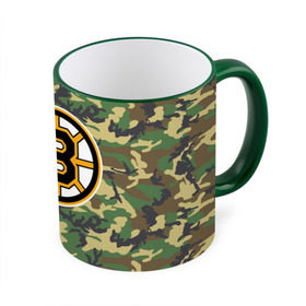 Кружка 3D с принтом Bruins Camouflage в Екатеринбурге, керамика | ёмкость 330 мл | boston bruins | camouflage | hockey | nhl | нхл | хоккей