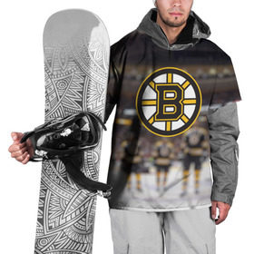Накидка на куртку 3D с принтом Boston Bruins в Екатеринбурге, 100% полиэстер |  | бостон | брюинз