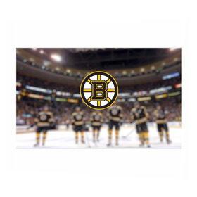 Бумага для упаковки 3D с принтом Boston Bruins в Екатеринбурге, пластик и полированная сталь | круглая форма, металлическое крепление в виде кольца | Тематика изображения на принте: бостон | брюинз