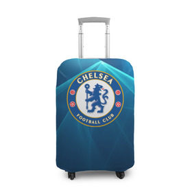Чехол для чемодана 3D с принтом Chelsea в Екатеринбурге, 86% полиэфир, 14% спандекс | двустороннее нанесение принта, прорези для ручек и колес | chelsea | англия | премьер лига | фанат | футбол | футболист | челси