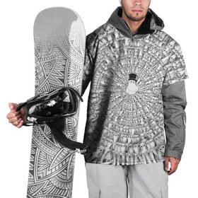 Накидка на куртку 3D с принтом Хатифнатты в Екатеринбурге, 100% полиэстер |  | Тематика изображения на принте: moomins | мумми тролль | папа