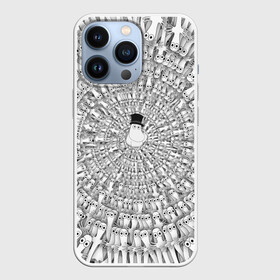 Чехол для iPhone 13 Pro с принтом Хатифнатты в Екатеринбурге,  |  | Тематика изображения на принте: moomins | мумми тролль | папа