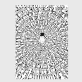 Скетчбук с принтом Хатифнатты в Екатеринбурге, 100% бумага
 | 48 листов, плотность листов — 100 г/м2, плотность картонной обложки — 250 г/м2. Листы скреплены сверху удобной пружинной спиралью | moomins | мумми тролль | папа