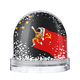 Снежный шар с принтом Гагарин в Екатеринбурге, Пластик | Изображение внутри шара печатается на глянцевой фотобумаге с двух сторон | день | космонавтики | космос
