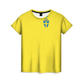 Женская футболка 3D с принтом Ибрагимович в Екатеринбурге, 100% полиэфир ( синтетическое хлопкоподобное полотно) | прямой крой, круглый вырез горловины, длина до линии бедер | златан | манчестер | мю | футбол | швеция | юнайтед
