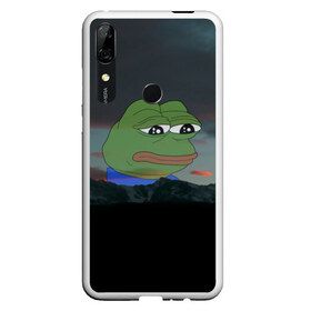 Чехол для Honor P Smart Z с принтом Sad frog в Екатеринбурге, Силикон | Область печати: задняя сторона чехла, без боковых панелей | pepe | пепе