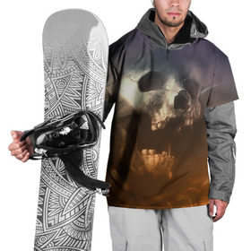Накидка на куртку 3D с принтом Doom в Екатеринбурге, 100% полиэстер |  | doom | skull | slayer | палач | скелет | череп