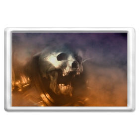 Магнит 45*70 с принтом Doom в Екатеринбурге, Пластик | Размер: 78*52 мм; Размер печати: 70*45 | doom | skull | slayer | палач | скелет | череп