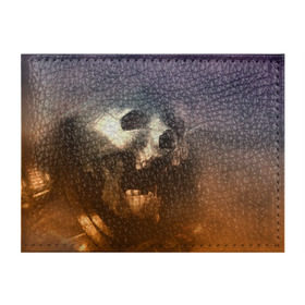 Обложка для студенческого билета с принтом Doom в Екатеринбурге, натуральная кожа | Размер: 11*8 см; Печать на всей внешней стороне | doom | skull | slayer | палач | скелет | череп