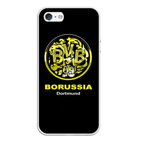 Чехол для iPhone 5/5S матовый с принтом Borussia Dortmund в Екатеринбурге, Силикон | Область печати: задняя сторона чехла, без боковых панелей | боруссия | дортмунд