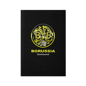 Обложка для паспорта матовая кожа с принтом Borussia Dortmund в Екатеринбурге, натуральная матовая кожа | размер 19,3 х 13,7 см; прозрачные пластиковые крепления | боруссия | дортмунд