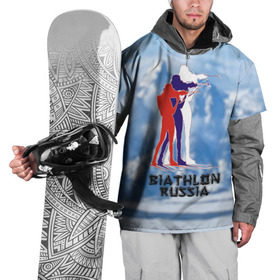 Накидка на куртку 3D с принтом Biathlon russia в Екатеринбурге, 100% полиэстер |  | Тематика изображения на принте: биатлон