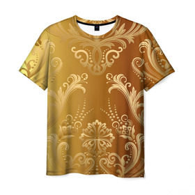 Мужская футболка 3D с принтом Золотой пассаж в Екатеринбурге, 100% полиэфир | прямой крой, круглый вырез горловины, длина до линии бедер | vppd | золото | премиум | эксклюзив