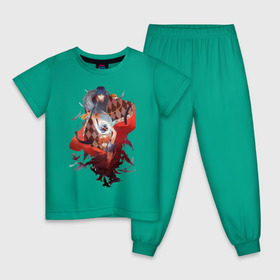 Детская пижама хлопок с принтом Сёё Хината и Тобио Кагэяма в Екатеринбурге, 100% хлопок |  брюки и футболка прямого кроя, без карманов, на брюках мягкая резинка на поясе и по низу штанин
 | haikyuu | сёё хината | тобио кагэяма
