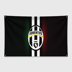 Флаг-баннер с принтом Juventus FC в Екатеринбурге, 100% полиэстер | размер 67 х 109 см, плотность ткани — 95 г/м2; по краям флага есть четыре люверса для крепления | juve | италия | клуб | фк | футбол | футбольный | ювентус