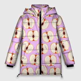 Женская зимняя куртка 3D с принтом Молодильные яблочки в Екатеринбурге, верх — 100% полиэстер; подкладка — 100% полиэстер; утеплитель — 100% полиэстер | длина ниже бедра, силуэт Оверсайз. Есть воротник-стойка, отстегивающийся капюшон и ветрозащитная планка. 

Боковые карманы с листочкой на кнопках и внутренний карман на молнии | Тематика изображения на принте: life in da trash | vogue | алена двойченкова | вог | двойченкова | егор дружинин | мига | мигель | молодильные яблочки | персики | танцы | танцы на тнт | тнт | яблоки | яблочки