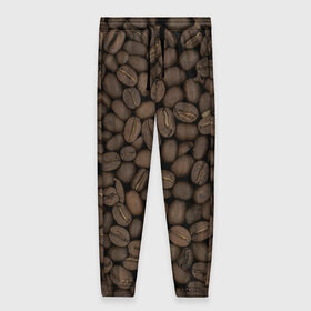 Женские брюки 3D с принтом Кофейные зёрна в Екатеринбурге, полиэстер 100% | прямой крой, два кармана без застежек по бокам, с мягкой трикотажной резинкой на поясе и по низу штанин. В поясе для дополнительного комфорта — широкие завязки | coffee | coffee grains | grains | кофе | кофейные зёрна
