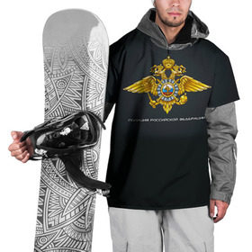 Накидка на куртку 3D с принтом Полиция Российской Федерации в Екатеринбурге, 100% полиэстер |  | милиция