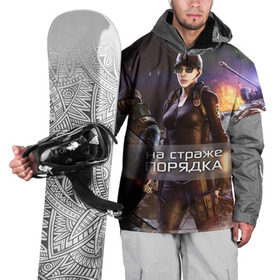Накидка на куртку 3D с принтом На страже порядка в Екатеринбурге, 100% полиэстер |  | Тематика изображения на принте: 