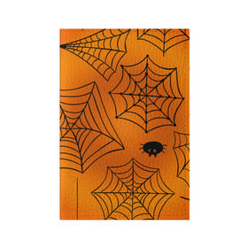 Обложка для паспорта матовая кожа с принтом Halloween в Екатеринбурге, натуральная матовая кожа | размер 19,3 х 13,7 см; прозрачные пластиковые крепления | Тематика изображения на принте: cat | dark | halloween | вамп | вампир | ведьма | готика | кот | кошка | магия | ночь | тыква | хэллоуин