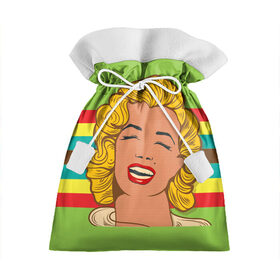 Подарочный 3D мешок с принтом Marilyn Monroe в Екатеринбурге, 100% полиэстер | Размер: 29*39 см | Тематика изображения на принте: marilyn monroe | мэрилин монро