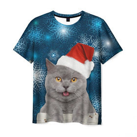Мужская футболка 3D с принтом Праздничная пара 2 в Екатеринбурге, 100% полиэфир | прямой крой, круглый вырез горловины, длина до линии бедер | кот | котики | любовь | парные | праздники | собаки