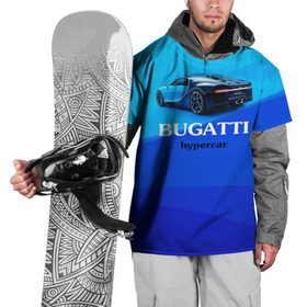 Накидка на куртку 3D с принтом Bugatti hypercar в Екатеринбурге, 100% полиэстер |  | Тематика изображения на принте: bugatti | chiron | hypercar | бугатти | гиперкар | суперкар | широн