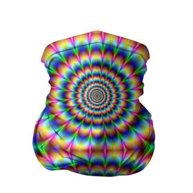 Бандана-труба 3D с принтом Grazy fractal в Екатеринбурге, 100% полиэстер, ткань с особыми свойствами — Activecool | плотность 150‒180 г/м2; хорошо тянется, но сохраняет форму | fraktal | luxury | premium | vip | премиум | фрактал | эксклюзив