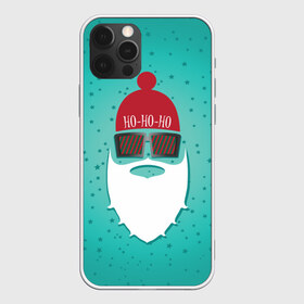 Чехол для iPhone 12 Pro Max с принтом Санта хипстер в Екатеринбурге, Силикон |  | борода | дед мороз | новый год | подарок на новый год | санта | санта хипстер | снег | снежинки | хипстер