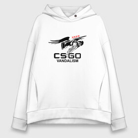 Женское худи Oversize хлопок с принтом csgo - Mirage graffity в Екатеринбурге, френч-терри — 70% хлопок, 30% полиэстер. Мягкий теплый начес внутри —100% хлопок | боковые карманы, эластичные манжеты и нижняя кромка, капюшон на магнитной кнопке | awp | coldzera | cs | csgo | graffity | mirage | sk | го | кс