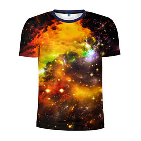 Мужская футболка 3D спортивная с принтом Восхитительный космос в Екатеринбурге, 100% полиэстер с улучшенными характеристиками | приталенный силуэт, круглая горловина, широкие плечи, сужается к линии бедра | вселенная | галактика | звёзды | космическое пространство | космос | созвездие