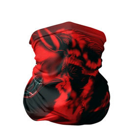 Бандана-труба 3D с принтом Волк в Екатеринбурге, 100% полиэстер, ткань с особыми свойствами — Activecool | плотность 150‒180 г/м2; хорошо тянется, но сохраняет форму | красный