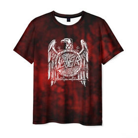 Мужская футболка 3D с принтом Slayer 1 в Екатеринбурге, 100% полиэфир | прямой крой, круглый вырез горловины, длина до линии бедер | metal | slayer | метал | рок | слаер