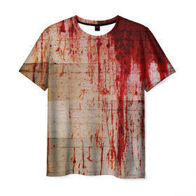 Мужская футболка 3D с принтом Бинты 1 в Екатеринбурге, 100% полиэфир | прямой крой, круглый вырез горловины, длина до линии бедер | halloween | helloween | кровь | мумия | ужас | хеллоин | хеллоуин | хелуин