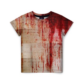 Детская футболка 3D с принтом Бинты 1 в Екатеринбурге, 100% гипоаллергенный полиэфир | прямой крой, круглый вырез горловины, длина до линии бедер, чуть спущенное плечо, ткань немного тянется | halloween | helloween | кровь | мумия | ужас | хеллоин | хеллоуин | хелуин