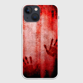 Чехол для iPhone 13 mini с принтом Отпечатки 2 в Екатеринбурге,  |  | halloween | helloween | кровь | ужас | хеллоин | хеллоуин | хелуин