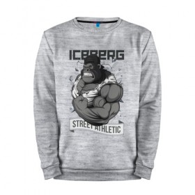 Мужской свитшот хлопок с принтом Gorilla | Iceberg в Екатеринбурге, 100% хлопок |  | Тематика изображения на принте: 