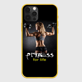 Чехол для iPhone 12 Pro Max с принтом Fitness for life в Екатеринбурге, Силикон |  | fitness. гантели | девушка | прикольные картинки | спорт | тело | экстрим