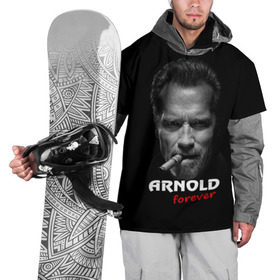 Накидка на куртку 3D с принтом Arnold forever в Екатеринбурге, 100% полиэстер |  | Тематика изображения на принте: актёр | арнольд шварценеггер | боевик | звезда | киногерой | супергерой | терминатор
