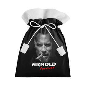Подарочный 3D мешок с принтом Arnold forever в Екатеринбурге, 100% полиэстер | Размер: 29*39 см | актёр | арнольд шварценеггер | боевик | звезда | киногерой | супергерой | терминатор