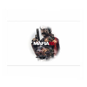 Бумага для упаковки 3D с принтом Mafia 3 в Екатеринбурге, пластик и полированная сталь | круглая форма, металлическое крепление в виде кольца | Тематика изображения на принте: 