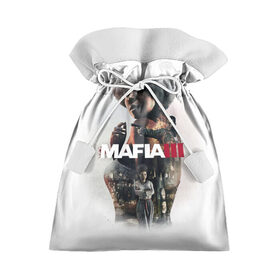 Подарочный 3D мешок с принтом Mafia 3 в Екатеринбурге, 100% полиэстер | Размер: 29*39 см | gta | mafia | гта | мафия