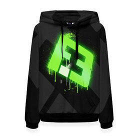 Женская толстовка 3D с принтом cs:go - Flipsid3 (Black collection) в Екатеринбурге, 100% полиэстер  | двухслойный капюшон со шнурком для регулировки, мягкие манжеты на рукавах и по низу толстовки, спереди карман-кенгуру с мягким внутренним слоем. | cs | csgo | flipsid3 | го | кс