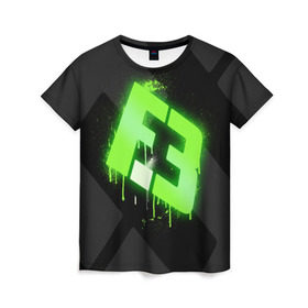 Женская футболка 3D с принтом cs:go - Flipsid3 (Black collection) в Екатеринбурге, 100% полиэфир ( синтетическое хлопкоподобное полотно) | прямой крой, круглый вырез горловины, длина до линии бедер | cs | csgo | flipsid3 | го | кс
