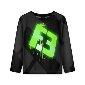 Детский лонгслив 3D с принтом cs:go - Flipsid3 (Black collection) в Екатеринбурге, 100% полиэстер | длинные рукава, круглый вырез горловины, полуприлегающий силуэт
 | Тематика изображения на принте: cs | csgo | flipsid3 | го | кс