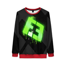 Женский свитшот 3D с принтом cs:go - Flipsid3 (Black collection) в Екатеринбурге, 100% полиэстер с мягким внутренним слоем | круглый вырез горловины, мягкая резинка на манжетах и поясе, свободная посадка по фигуре | cs | csgo | flipsid3 | го | кс