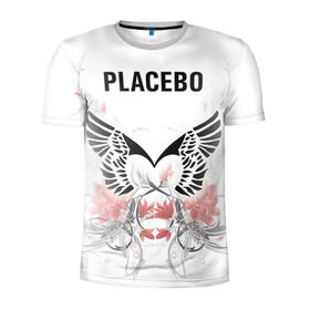 Мужская футболка 3D спортивная с принтом Placebo в Екатеринбурге, 100% полиэстер с улучшенными характеристиками | приталенный силуэт, круглая горловина, широкие плечи, сужается к линии бедра | Тематика изображения на принте: lacebo |  брайан молко | альтернатива. | пласибо | плацебо | плэйсебо | плэсибо | рок