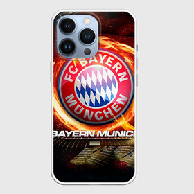 Чехол для iPhone 13 Pro с принтом Bayern в Екатеринбурге,  |  | Тематика изображения на принте: bayern | football | бавария | бундеслига | немецкий чемпионат | футбол