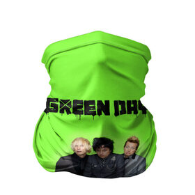 Бандана-труба 3D с принтом Green Day в Екатеринбурге, 100% полиэстер, ткань с особыми свойствами — Activecool | плотность 150‒180 г/м2; хорошо тянется, но сохраняет форму | Тематика изображения на принте: 