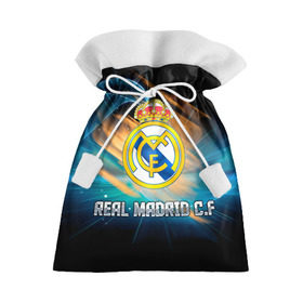 Подарочный 3D мешок с принтом Real Madrid в Екатеринбурге, 100% полиэстер | Размер: 29*39 см | real madrid